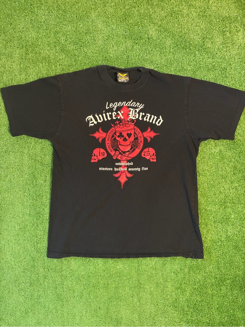 Y2K Avirex Legendary Brand Graphic T-Shirt